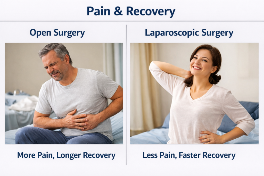 Difference Between Open and Laparoscopic Surgery