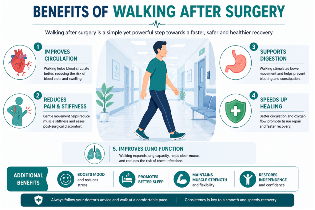 Benefits of walking after hernia surgery for faster recovery and healing