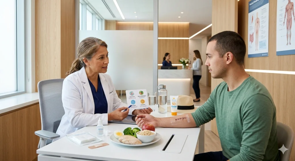care tips to improve laparoscopic surgery scars healing time