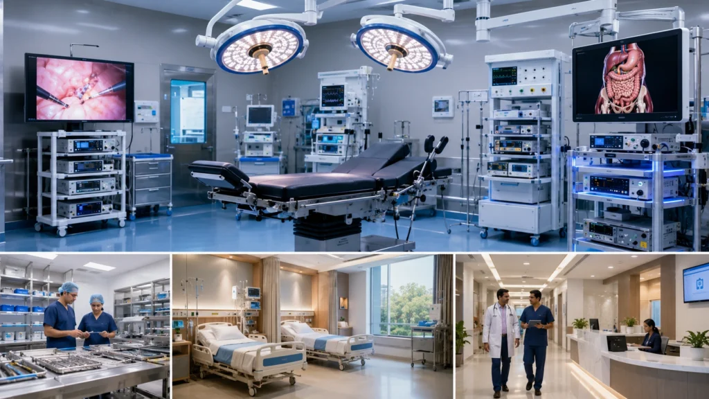 Advanced hospital facilities supporting the Best Laparoscopic Surgeon in Hisar for safe and modern laparoscopic procedures