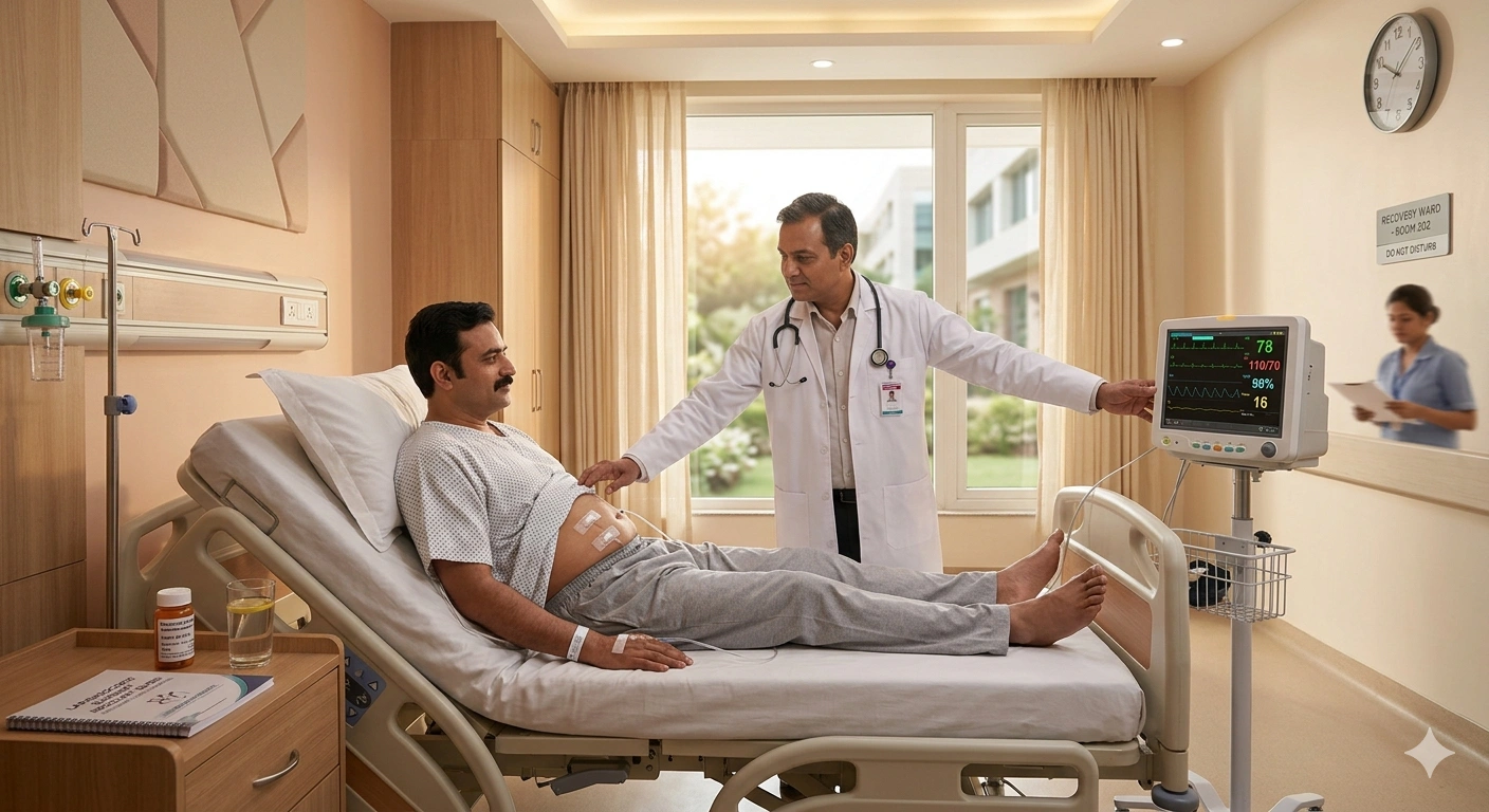 hospital stay after laparoscopic surgery