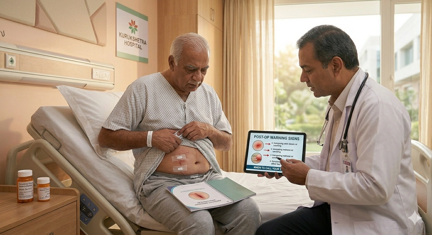 signs of infection after hernia surgery